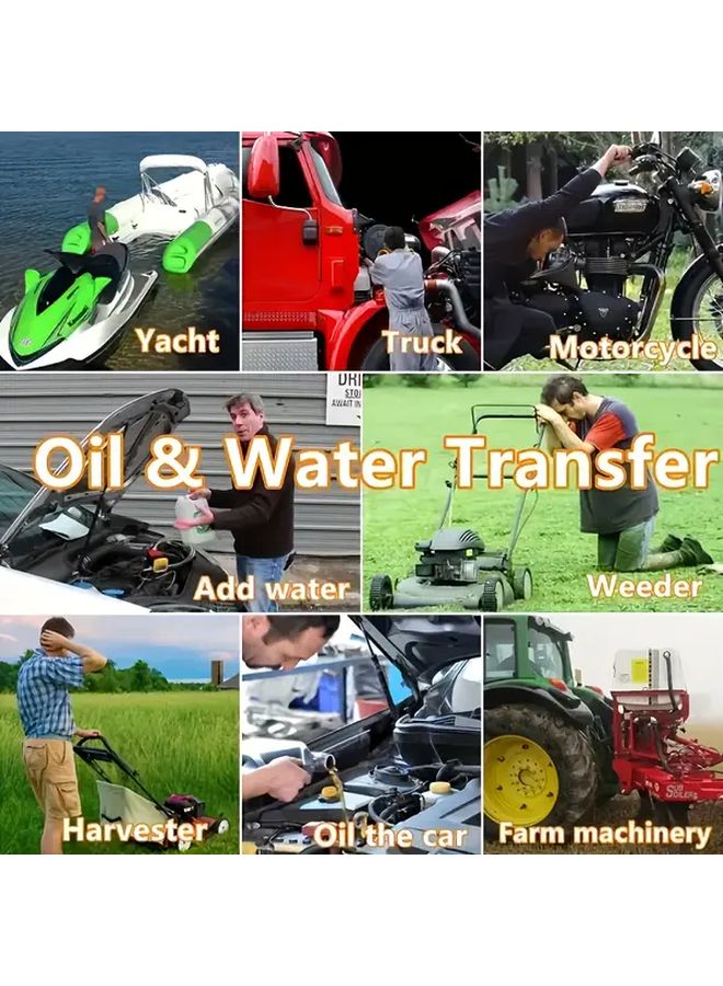 Manual Jigger Pump 78.74 Inch PE Tube For Gasoline Diesel Water And Fish Tanks - Image 5