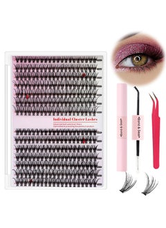 Joyeworld 30D and 40D Combination Lightweight Natural Volume False Eyelashes with Waterproof Eyelash Adhesive and Sealant and Cluster Eyelash Tweezers DIY Eyelash Extension Kit  - Image 1