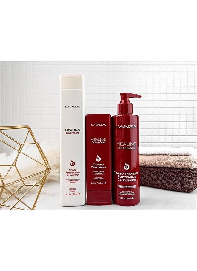 L'anza - Healing ColorCare Trauma Treatment, Leave-in Bleach Damage Reconstructor, Refreshes, Repairs and Extends Color longevity, With Triple UV and heat Protection (5.1 Fl Oz) - Image 1