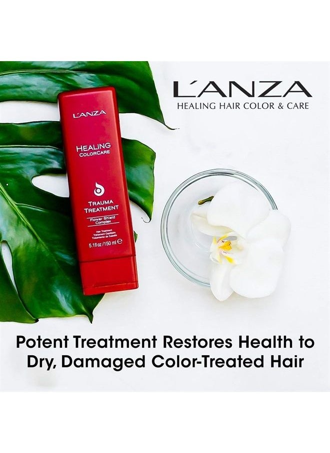 L'anza - Healing ColorCare Trauma Treatment, Leave-in Bleach Damage Reconstructor, Refreshes, Repairs and Extends Color longevity, With Triple UV and heat Protection (5.1 Fl Oz) - Image 1
