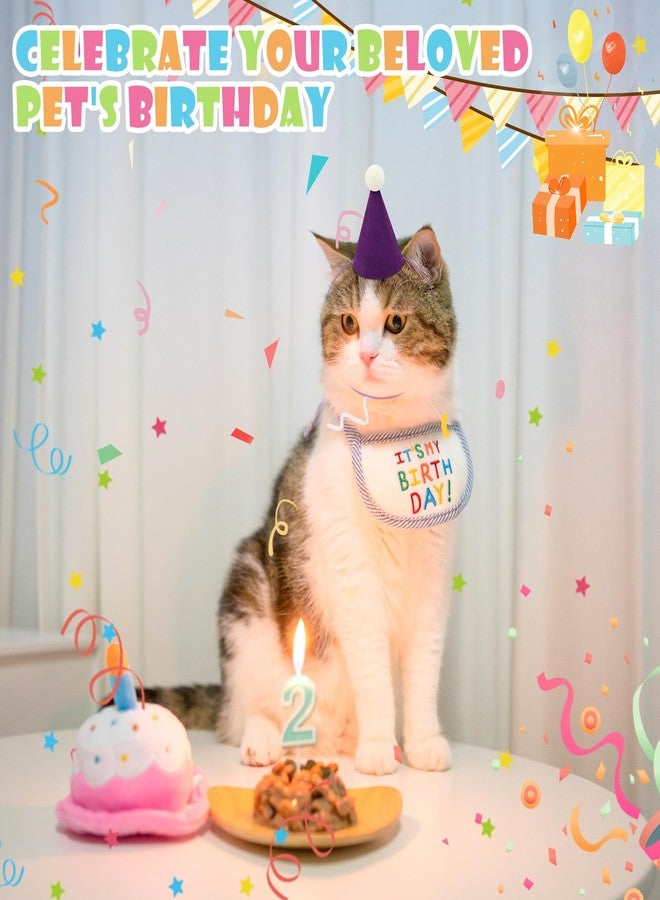 Windspeed 24P Mini Party Hat for Stuffed Animal Birthday Hats for Small Medium Dogs Cat Puppies Birthday Christmas Party Decoration, Felt Material - Image 5