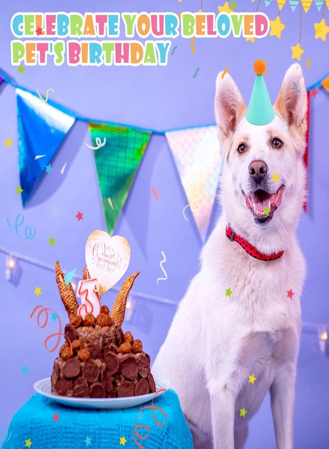 Windspeed 24P Mini Party Hat for Stuffed Animal Birthday Hats for Small Medium Dogs Cat Puppies Birthday Christmas Party Decoration, Felt Material - Image 4