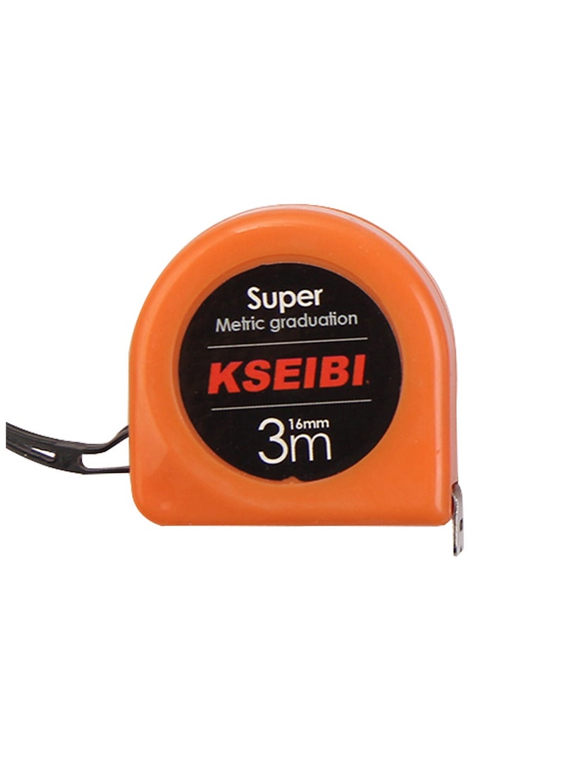 KSEIBI Measuring Tape EcoPro, Measuring Tape, Plastic, Orange, Steel Tape, Measurement Tool, Retractable, Tape Measure for Construction and Carpentry, Tailoring, Engineering and Surveying. - Image 2