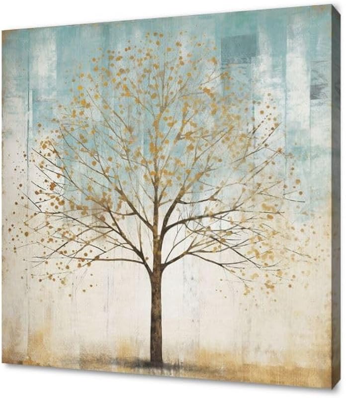 لوحة شجره الخريف مقاس 60 * 60 سم (طباعة عليه على قماش - لوحة مودرن) من Sphere Art SAL1-M