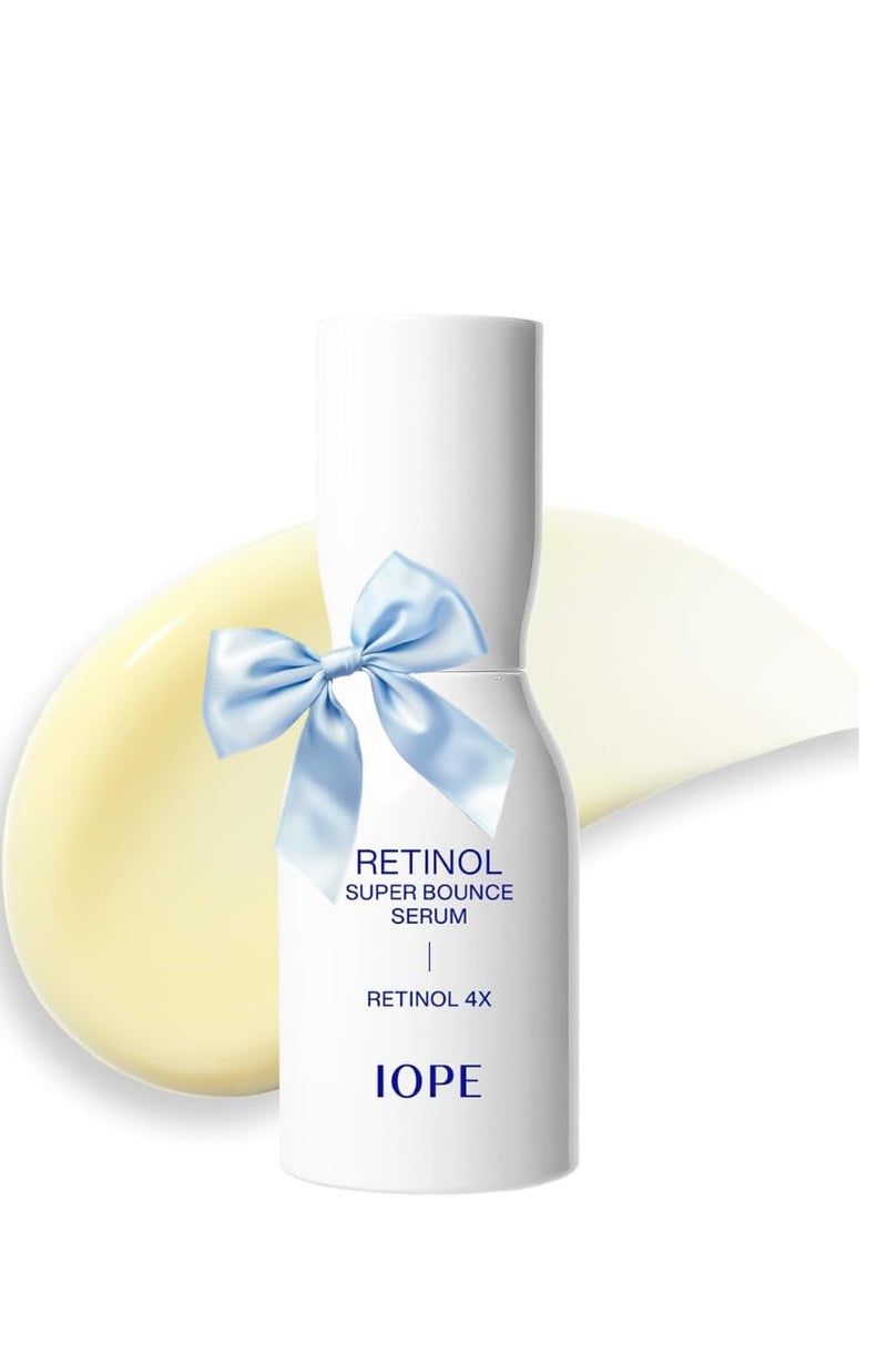 IOPE Retinol Super Bounce Serum | Korean Retinoid Eye Treatment for Anti-Aging, Beginner Friendly, Reduction in Fine Lines & Wrinkles, Firming and Rejuvenating, Daily Glow Routine, 1.01 Fl Oz. - Image 1