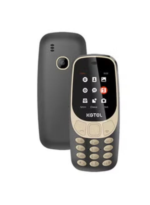 KG3310 Feature Keypad Mobile Dual SIM Black/Gold