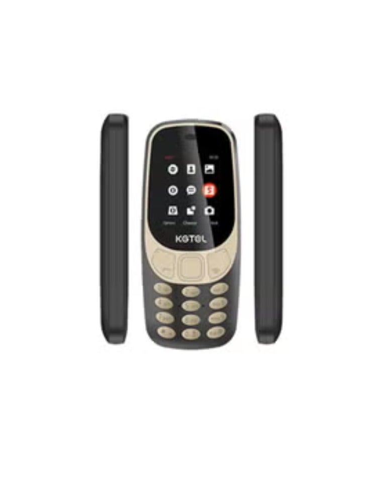 KG3310 Feature Keypad Mobile Dual SIM Black/Gold