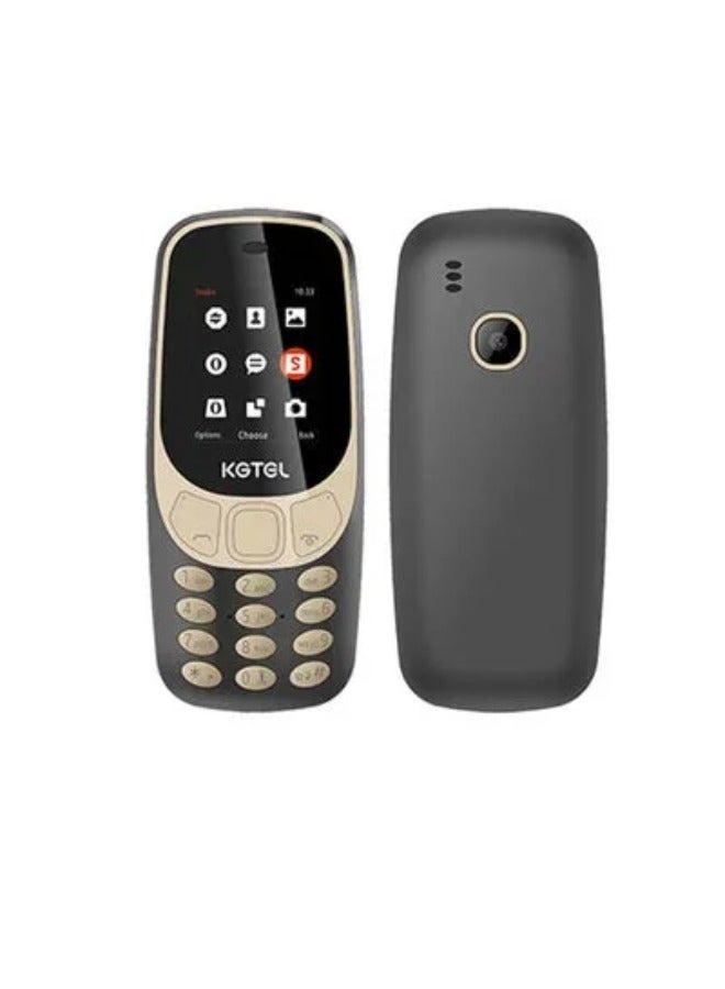 KG3310 Feature Keypad Mobile Dual SIM Black/Gold