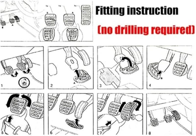 Wivplex Car Clutch Pedal Pad Set - Image 4
