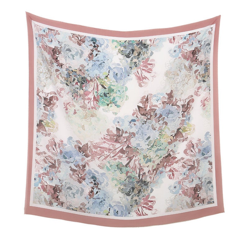 Malaysia Floral Print Laser Cut Large Scarf 8# 