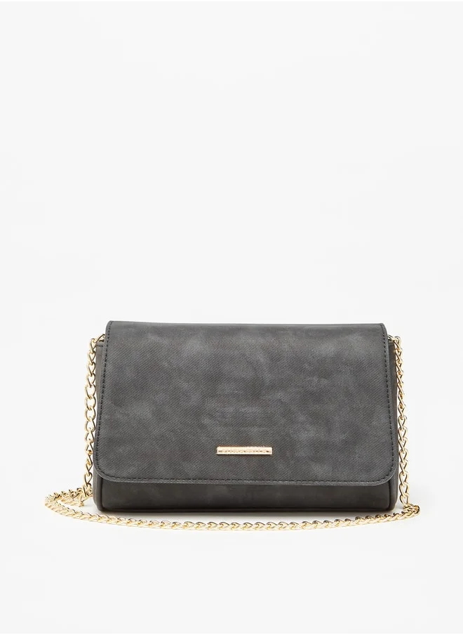 Flora Bella By Shoexpress Solid Crossbody Bag