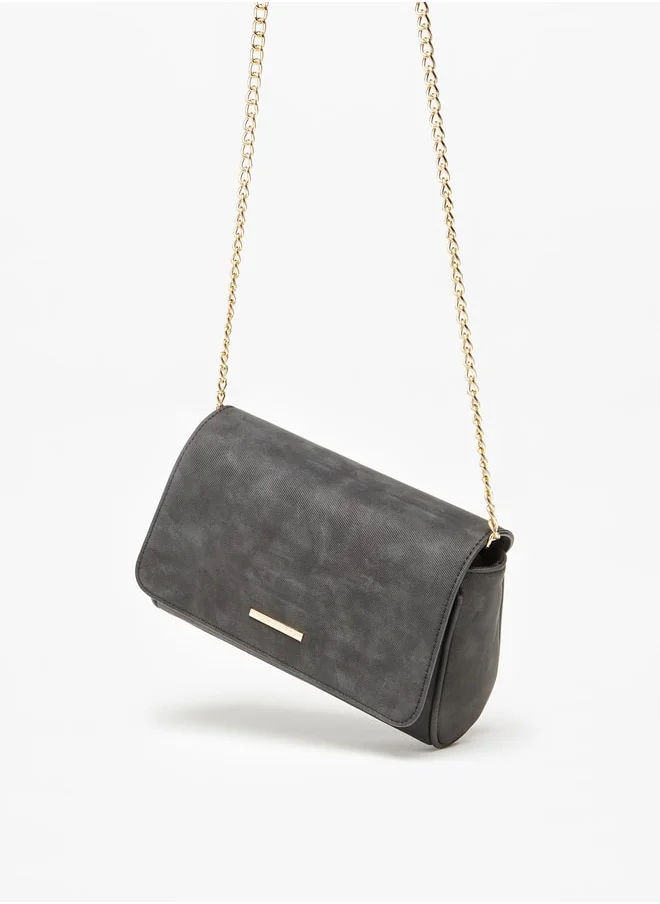 Flora Bella By Shoexpress Solid Crossbody Bag