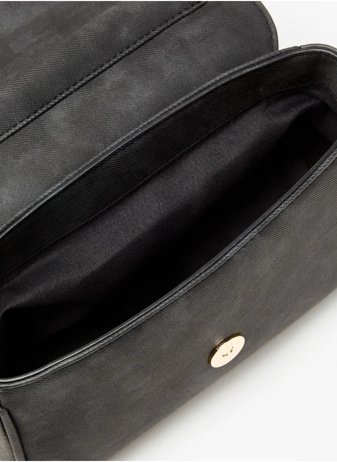 Flora Bella By Shoexpress Solid Crossbody Bag