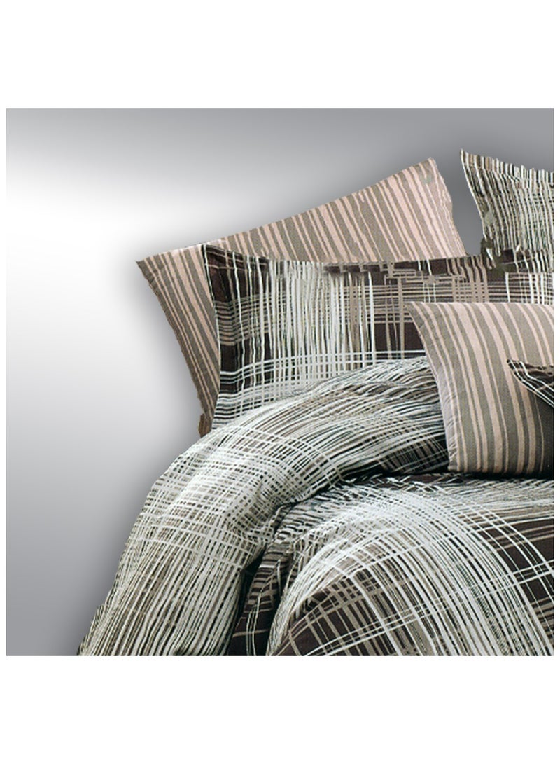 فاميلي بيد ملاية فلات مشجر قطن 4 قطع مقاس 240×250 سم موديل 169 من فاميلي بد - Image 4