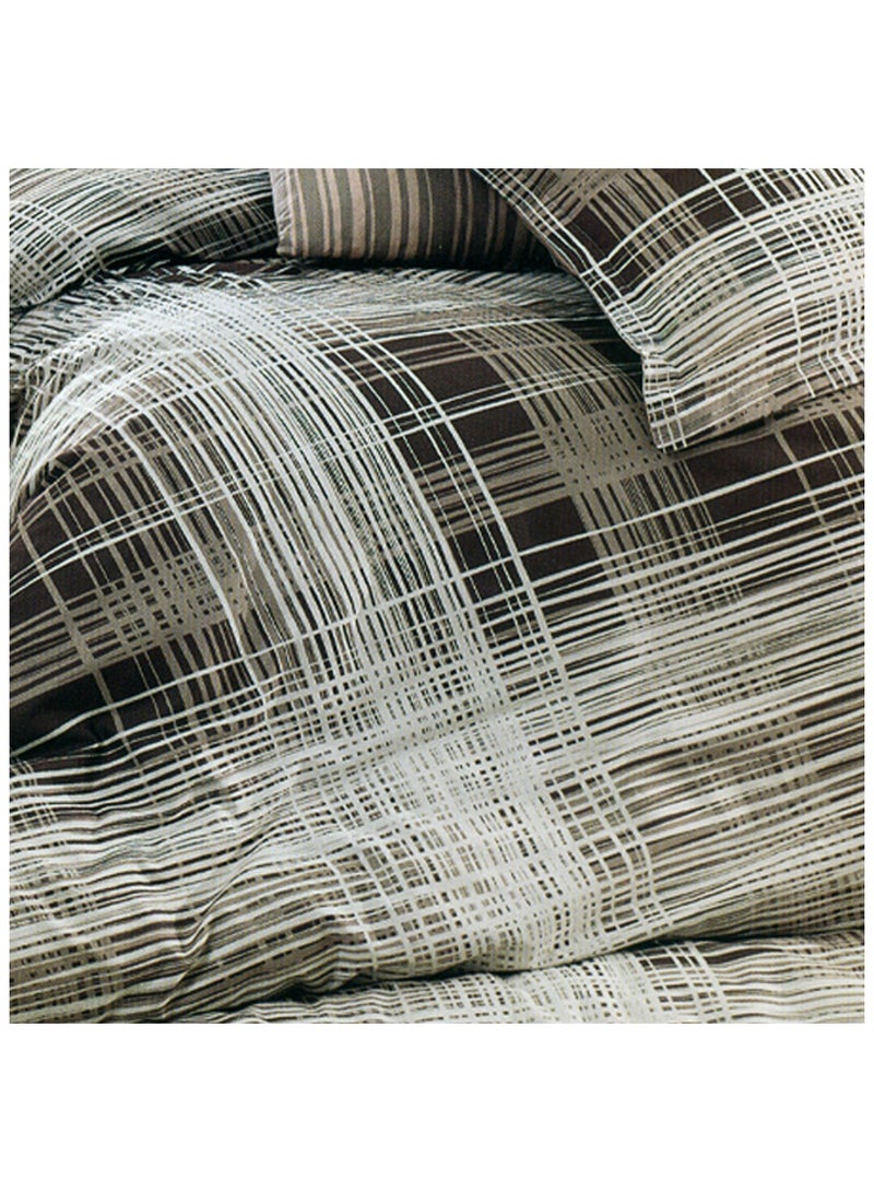 فاميلي بيد ملاية فلات مشجر قطن 4 قطع مقاس 240×250 سم موديل 169 من فاميلي بد - Image 3