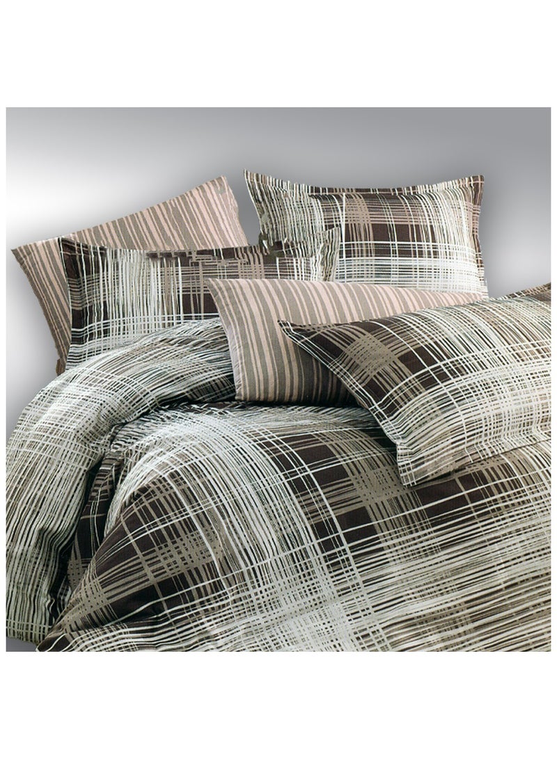 فاميلي بيد ملاية فلات مشجر قطن 4 قطع مقاس 240×250 سم موديل 169 من فاميلي بد - Image 5