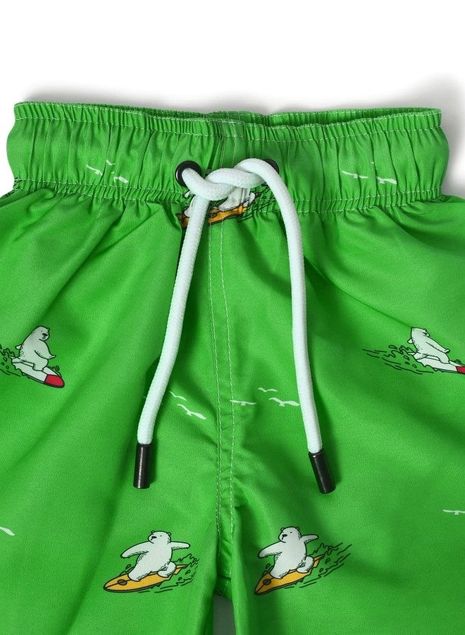 Mi Arcus Cotton Solid Swimwear Shorts for Baby Boy/Kids Beachwear Casual/Regular/Comfortable for 1-2 Years Green - Image 4