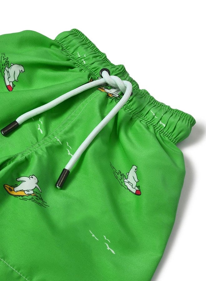 Mi Arcus Cotton Solid Swimwear Shorts for Baby Boy/Kids Beachwear Casual/Regular/Comfortable for 1-2 Years Green - Image 5