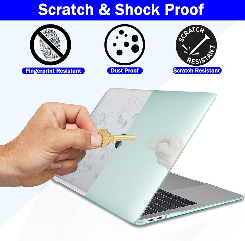 GIOIA BAZAAR Compatible with MacBook Pro 13 inch 2024 2023-2016 M2 Case Cover Release A2338 M1 A2289 A2251 A2159 A1989 A1706 A1710 Chip, Protective Plastic Hard Shell Case Cover (Green) - Image 4