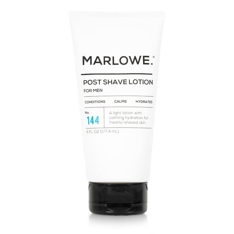 MARLOWE No 144 Post Shave Lotion 6 oz Conditioning Aftershave with Green Tea Deep Sea Algae Willow Bark  Passion Flower Extract Hydrates Calms  Nourishes Skin Aloe Citron Scent