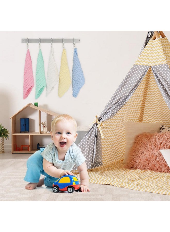 AIDEA Baby Washcloths-10 Pack, Soft Muslin Baby Towels, 100% Cotton Baby Bath Face Towels, Super Absorbent Burp Cloths for Newborn Essentials, Baby Gifts -10"x10" - Image 5