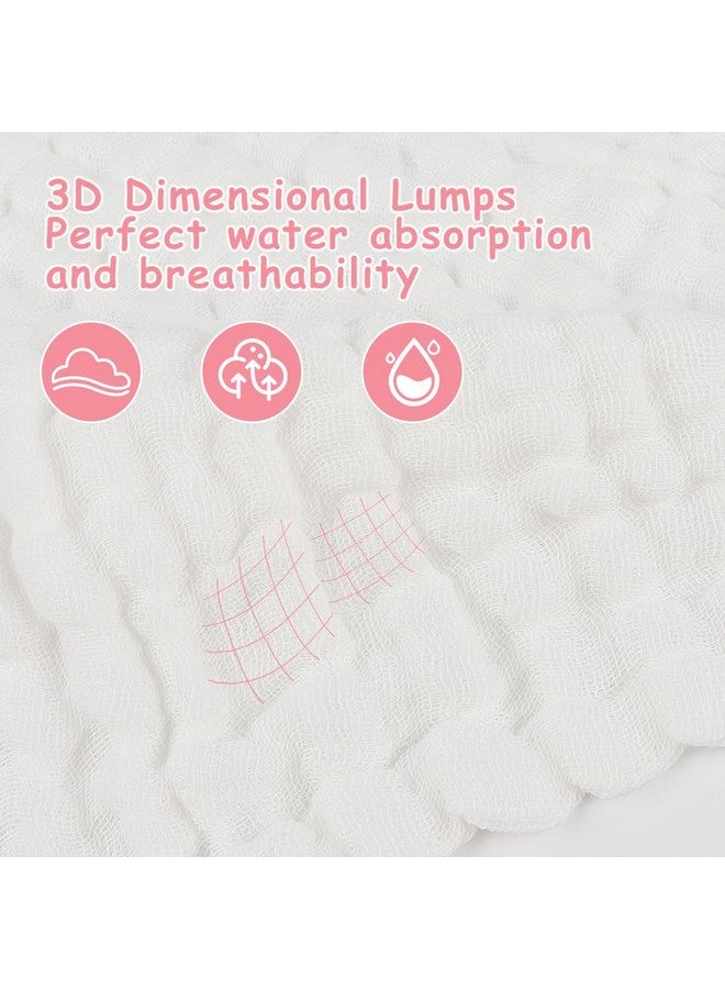 AIDEA Baby Washcloths-10 Pack, Soft Muslin Baby Towels, 100% Cotton Baby Bath Face Towels, Super Absorbent Burp Cloths for Newborn Essentials, Baby Gifts -10"x10" - Image 3
