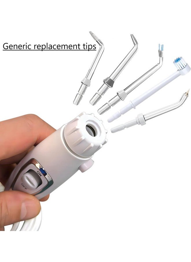 Generic - Replacement Hose And Handle Parts Compatible With Waterpik Wp100, Wp-450, Wp-660, Wp-900 Ultra Water Flosser Oral Hygiene Dental Water Jet Accessories.(1 Handle And 1 Hose), White - Image 1