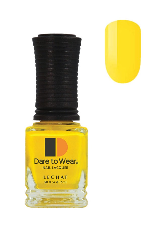 Lechat Nail Polish Super Shine Long Wear Lacquer Quick Drying Nail Color Resists Chips Fading Lasts Up To 3 Weeks Precise Application In One Stroke Nail Paint Lemon Drop Dw118