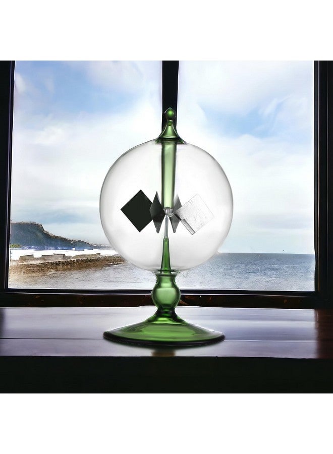 DORAMI Green Solar Power Radiometer Crookes Solar Energy Spinning Vanes Windmill Gift Home Desk Decoration - Image 3