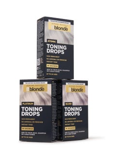 Jerome Russell Bblonde Atomic Toning Drops Non Permanent Atomic Hair Toner Refresh and Maintain Blonde Hair Dye Add Drops in Shower with Shampoo or Conditioner 50 Uses  - Image 2