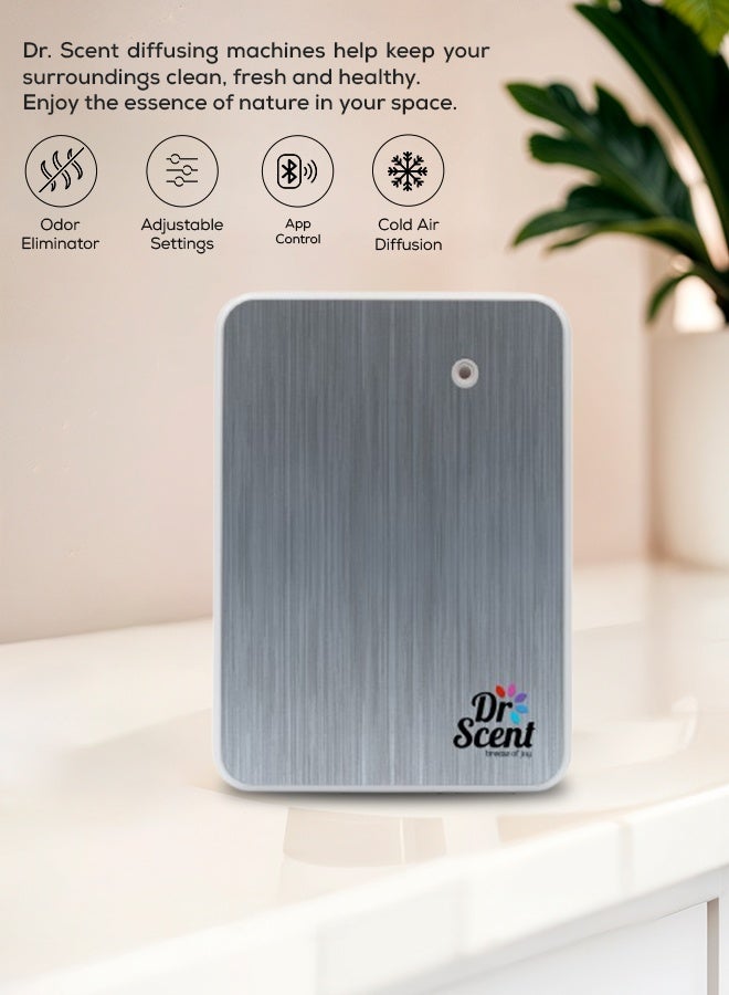 Dr Scent Smart Scent Essential Oil Diffuser Machine – Cold Air Nano Technology,Fragrance Diffuser for Home, Office & Small Spaces – Silent Mode, 200ml Capacity (White) - Image 3