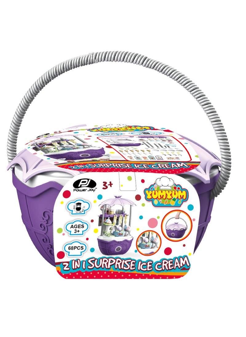 Power Joy Power Joy Yumyum 2-in-1 Surprise Ice Cream Playset  | Role Play | Pretend Play | Interactive Toy | Imaginative and Creative Play | Perfect Gift for Kids and Toddler  - Image 2