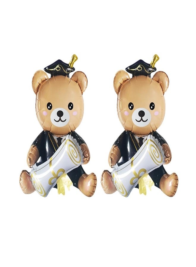 Dzrige Graduation Bear Balloons Graduation Foil Balloons Congrats Grad Mylar Balloons for Class of 2025 Decorations | Graduation Party Decorations Supplies - Image 2