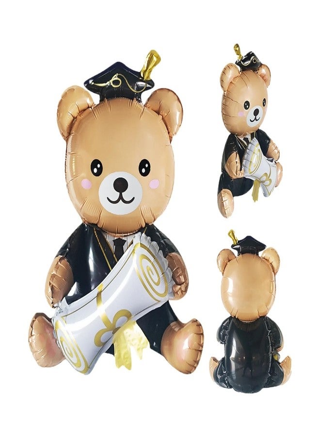 Dzrige Graduation Bear Balloons Graduation Foil Balloons Congrats Grad Mylar Balloons for Class of 2025 Decorations | Graduation Party Decorations Supplies - Image 4