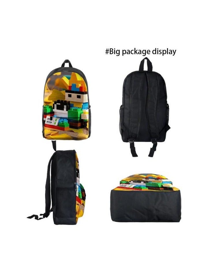 Universal cartoon new three-piece schoolbag - 406  - Image 4