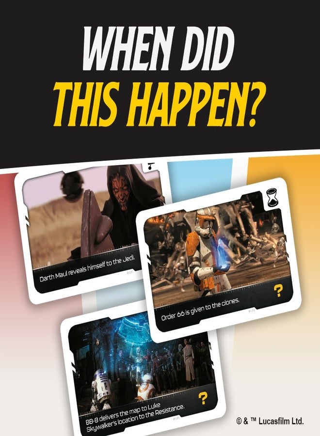Asmodee Timeline Twist Star Wars Edition - Arrange Iconic Movie Scenes! Cooperative Trivia Game, Fun Family Game for Kids and Adults, Ages 8+, 2-6 Players, 20 Minute Playtime, Made by Zygomatic - Image 3