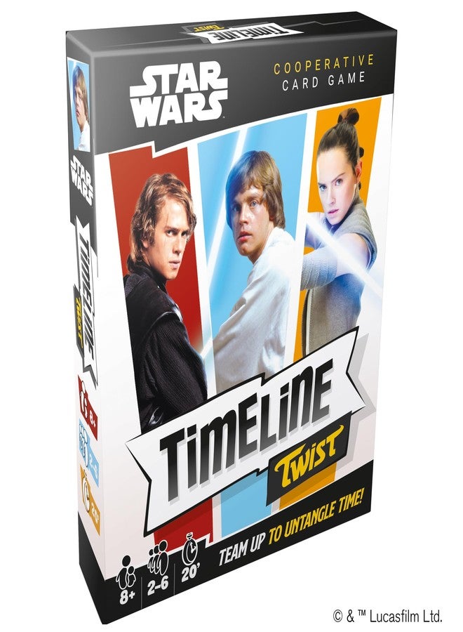 Asmodee Timeline Twist Star Wars Edition - Arrange Iconic Movie Scenes! Cooperative Trivia Game, Fun Family Game for Kids and Adults, Ages 8+, 2-6 Players, 20 Minute Playtime, Made by Zygomatic - Image 1