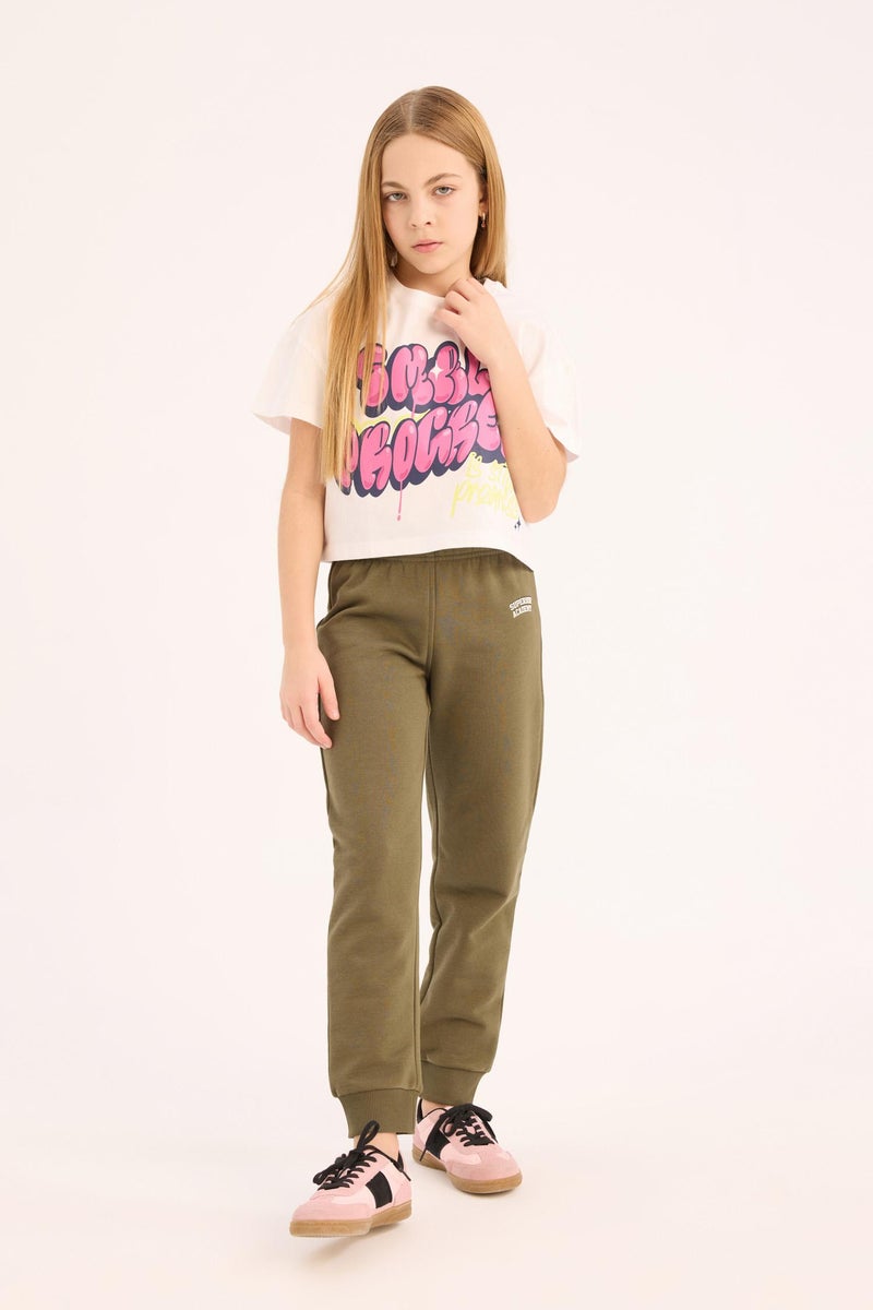 DeFacto Girl Waist Elasticated Leg Printed Jogger Sweatpants  - Image 3
