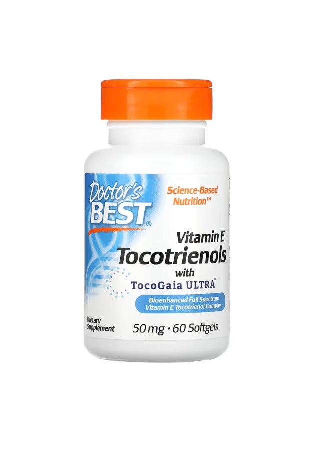 دكتورز بست Vitamin E Tocotrienols with TocoGaia Ultra 50 mg 60 Softgels - Image 1