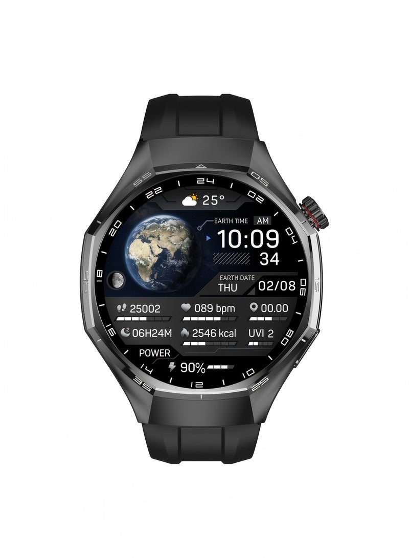 PRO Smart Watch GT6 PRO with Bluetooth Call Function (Answer/Make Calls), Fitness Tracking Watch with Sleep Monitoring Function, for iPhone/Android, IP68 Waterproof (Black) - Image 3