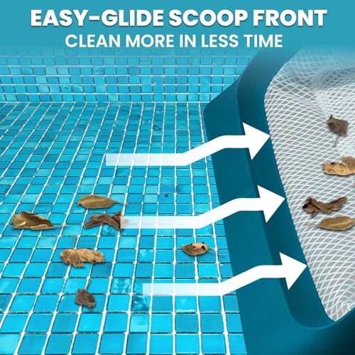 POOLWHALE Pool Skimmer Net - Upgrade Swimming Leaf Rake with Extra Wide Scoop Edge, Fine Mesh Nets for Pool Cleaning Leaves, Debris (Not Pole) - Image 5