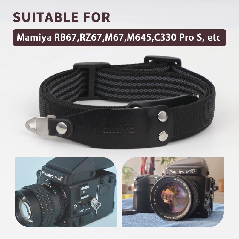 eTone Nylon Neck Shoulder Strap For Mamiya RB67 RZ67 M67 M645 C330 Camera With Lugs Film Camera Accessories - Image 4