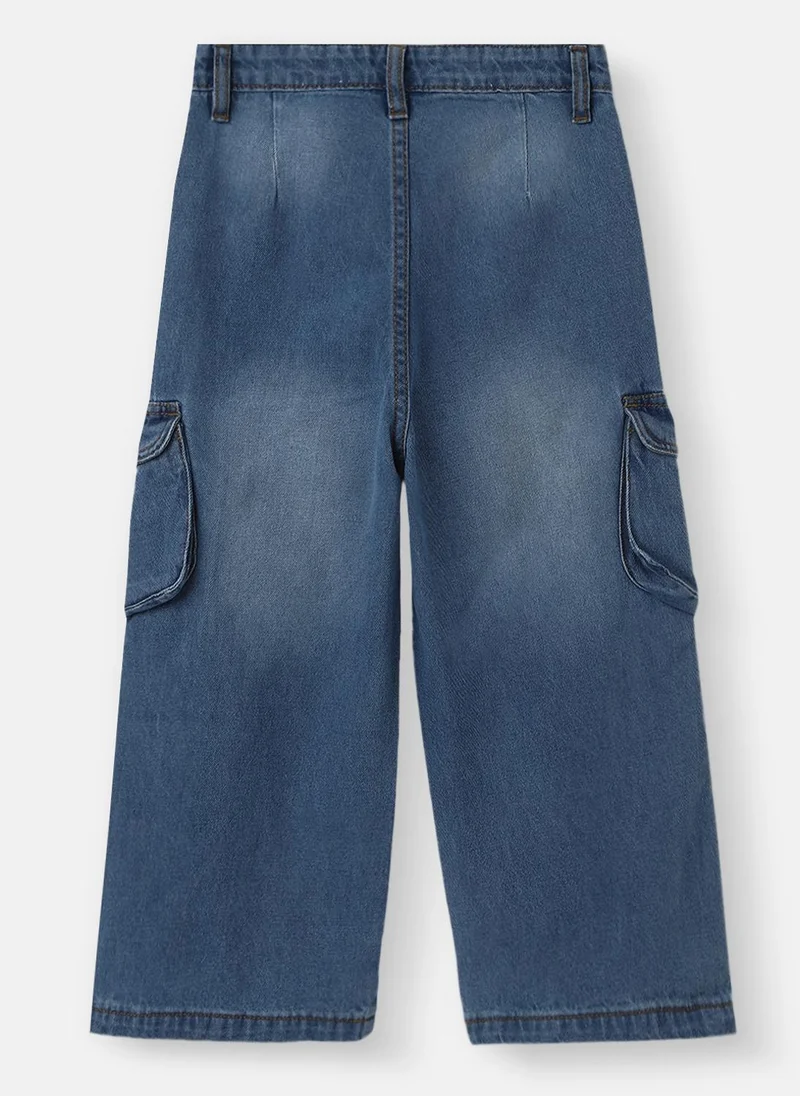Nautinati Nautinati Girls Cargo Pocket Jeans | Age 2 - 10 Years