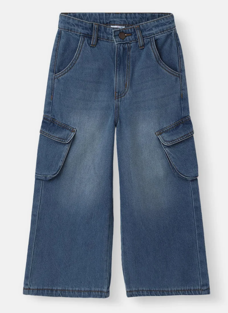 Nautinati Nautinati Girls Cargo Pocket Jeans | Age 2 - 10 Years