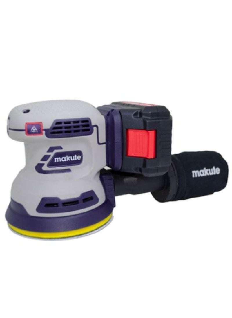 makute - Makute 20V Cordless Orbital Sander, 125mm Sanding Pad, Variable Speed (7000/9000/11000 r/min), Compact and Portable Power Tool for Woodworking and Finishing, COS1251-2BL - Image 1