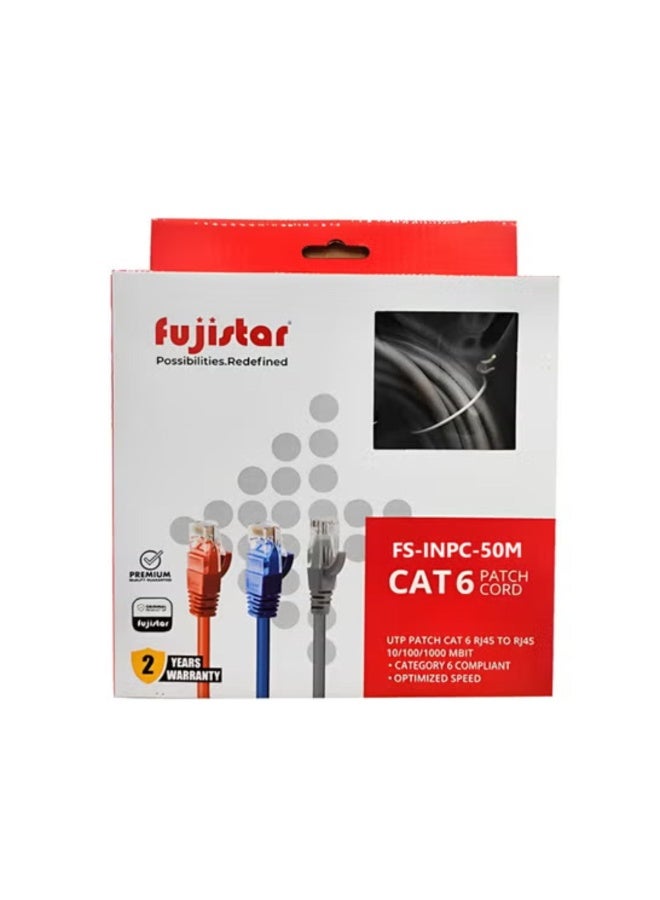كابل شبكة CAT6 بطول 50 متر عالي السرعة LAN RJ45