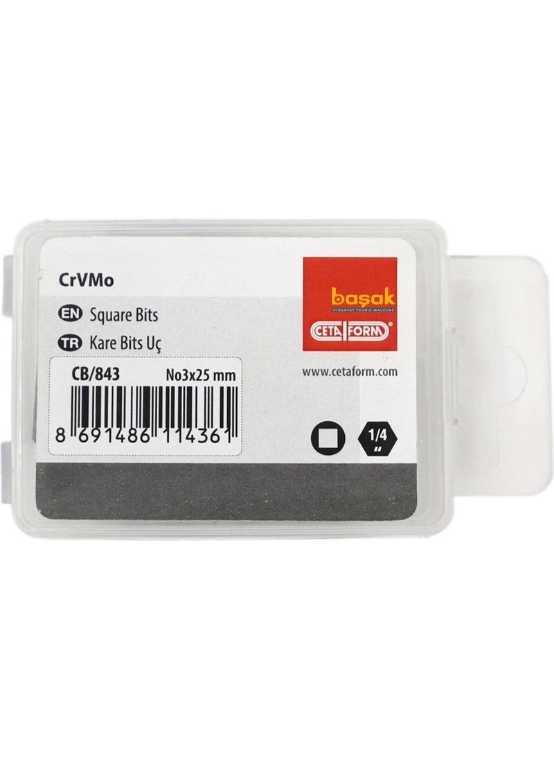 Ceta Form Square Nose Bits No 3 x 25 mm CB/843 (1 Piece)  - Image 4