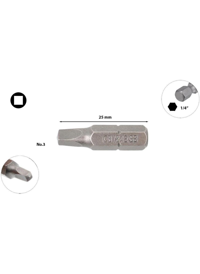 Ceta Form Square Nose Bits No 3 x 25 mm CB/843 (1 Piece)  - Image 1
