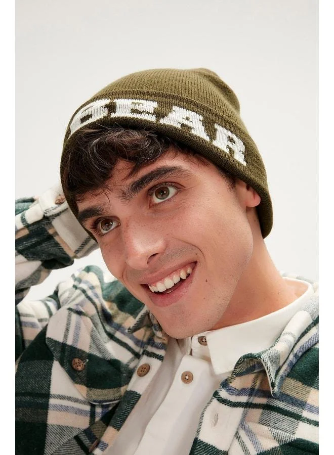 Bad Bear Brand Haki Green Beanie