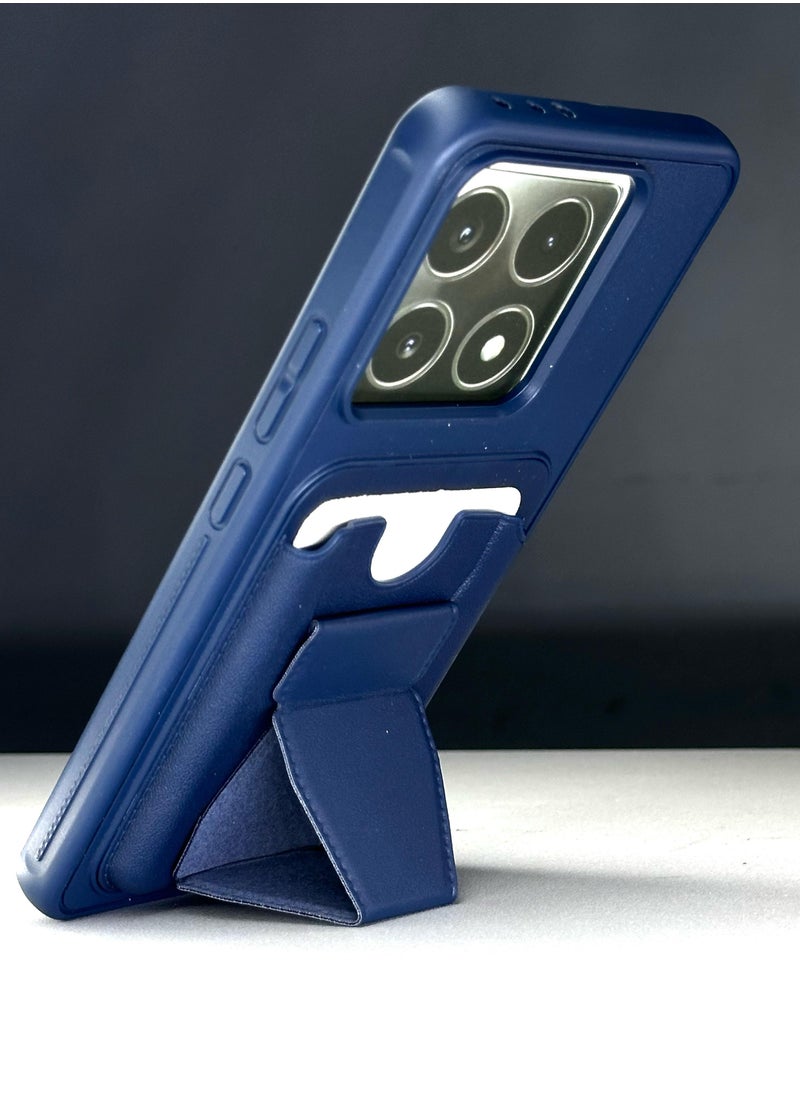 Generic - Xiaomi 14T Leather Case Navy is a protective cover specially designed for Xiaomi 14T. - Image 1